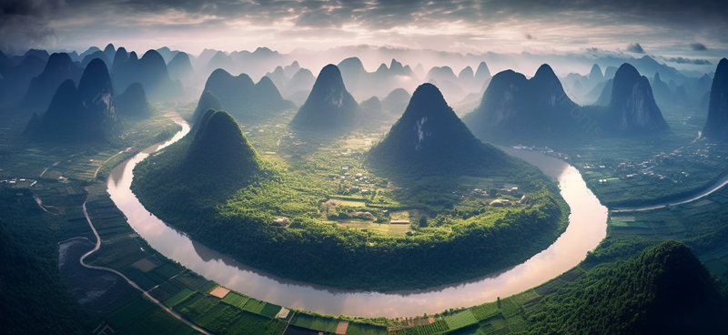 漓江壮丽自然美景摄影图,高清,摄影图,摄影图片,图片大全,摄影图免费下载